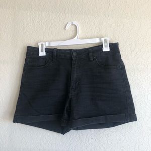 JUSTUSA Black Denim Shorts